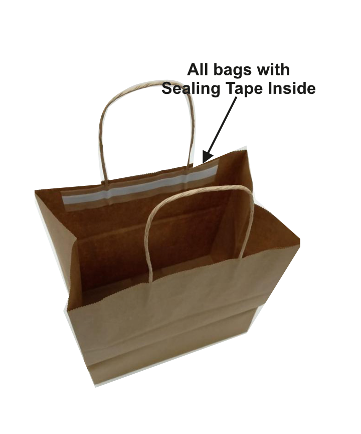 [CTC114] Paper Carry Bags With Secure Sealing Tape - 12