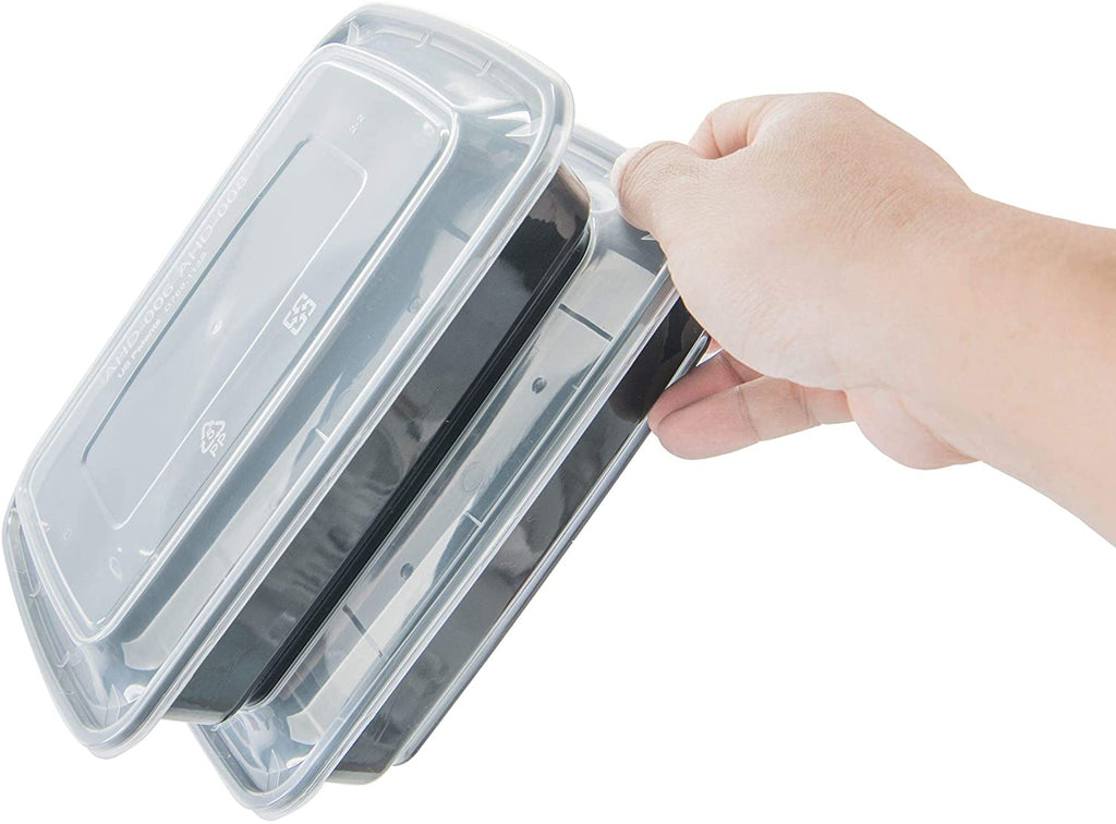 CTC-088] 1 Compartment Rectangular Meal Prep Container with Lids