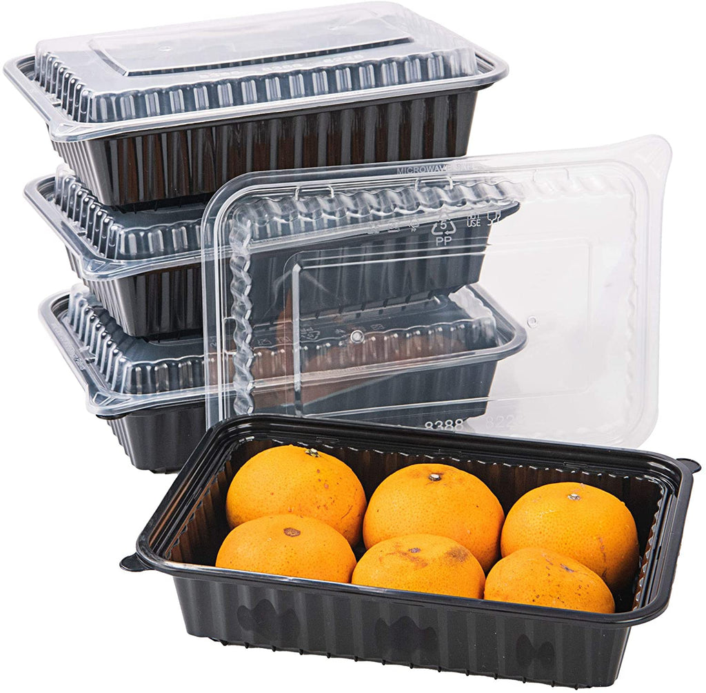 Plastic Food Storage Containers with Lids - Disposable Plastic Food  Containers Meal Prep Containers Food Prep Freezer Containers with Lids [50  Pack]